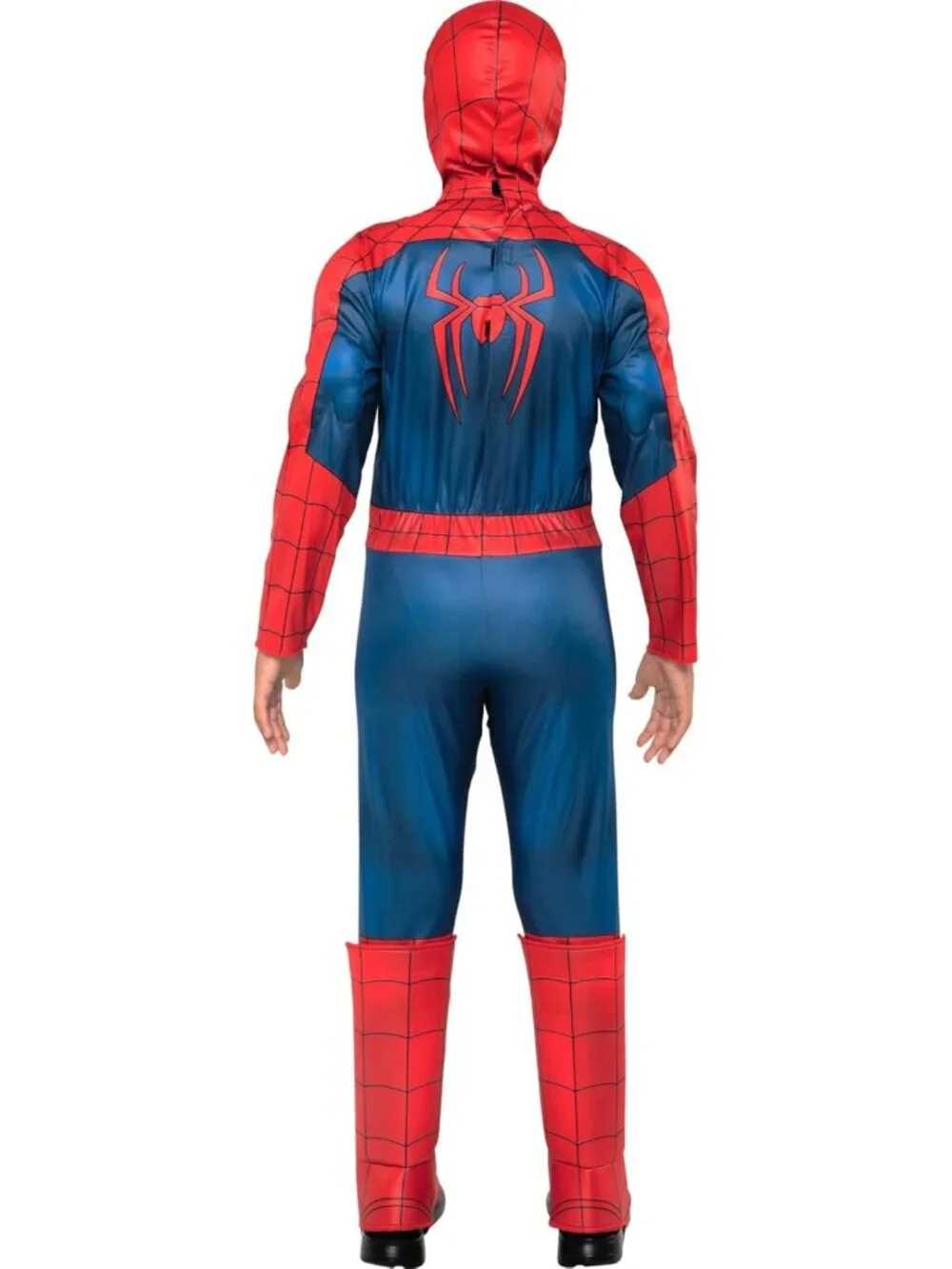 Youth Spider-Man Halloween Costume - Premium Padded Jumpsuit & Fabric Mask